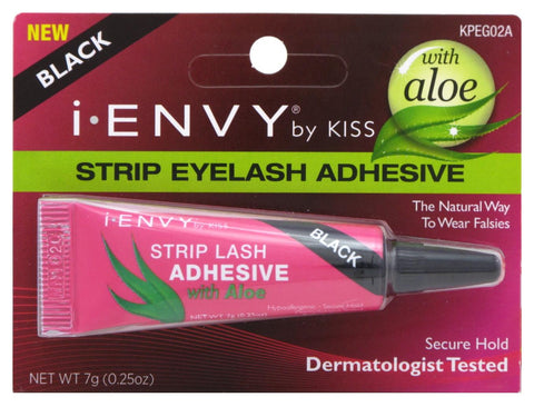 Kiss I-Envy Aloe Infused Strip Lash Glueblack, 0.25 oz
