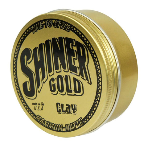 Shiner Gold Maximum Matte Clay Pomade, 4 oz