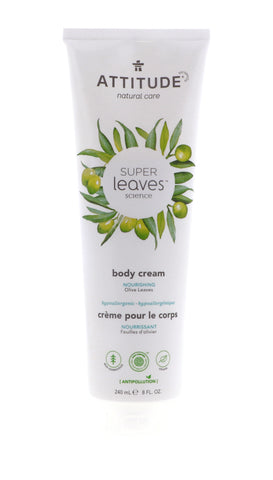 Attitude Super Leaves Nourishing Body Cream, Olive Leaves, 8 oz