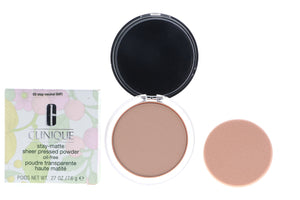 Clinique Stay-Matte Sheer Pressed Powder Oil Free, No. 02 Stay Neutral, 0.27 oz