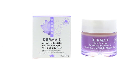 Derma-E Advanced Peptides & Flora-Collagen Night Moisturizer, 2 oz 2 Pack